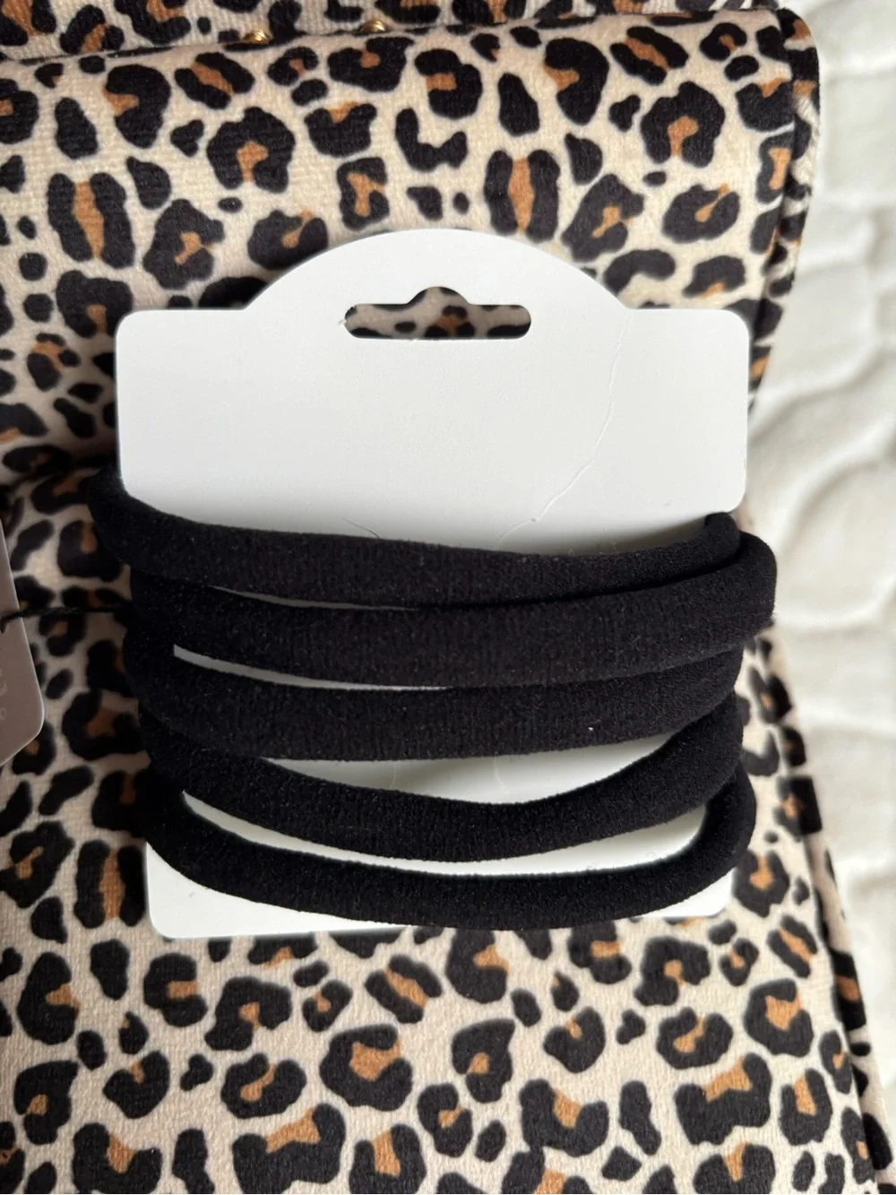 Black Pearl Flower Elastic Hair Ties